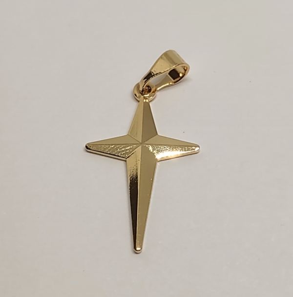 DIJE ESTRELLA 4 PUNTAS PLANA